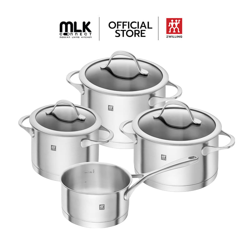 ชุดหม้อสเตนเลสสตีล ZWILLING รุ่น ESSENCE จำนวน 4 ชิ้น N1006146