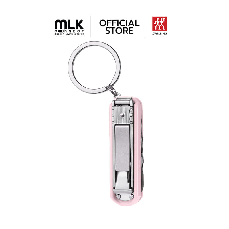 มีดพับเอนกประสงค์สเตนเลสสตีล ZWILLING สีชมพูพีช 60 มม. N42450118