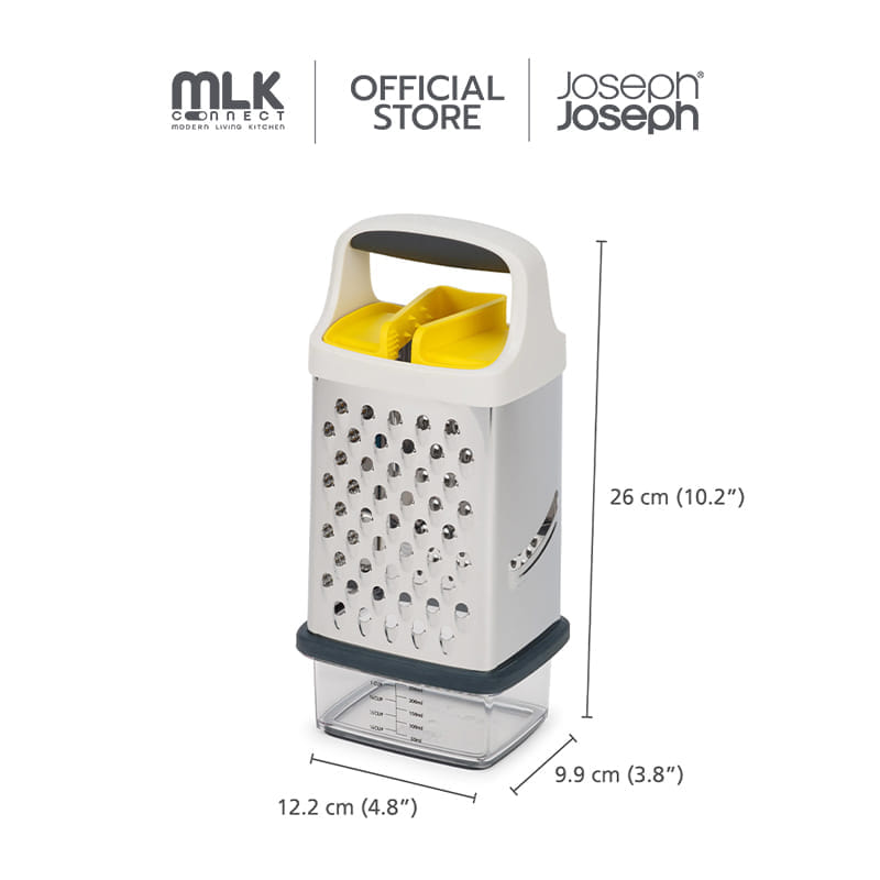 ที่ขูดอาหารพร้อมกล่องรองอาหาร Joseph Joseph รุ่น Multi-Grip สีเหลือง N20225