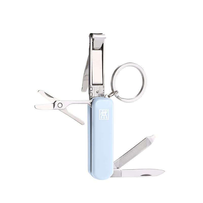 มีดพับเอนกประสงค์สเตนเลสสตีล ZWILLING สีฟ้า 60 มม. N42450115