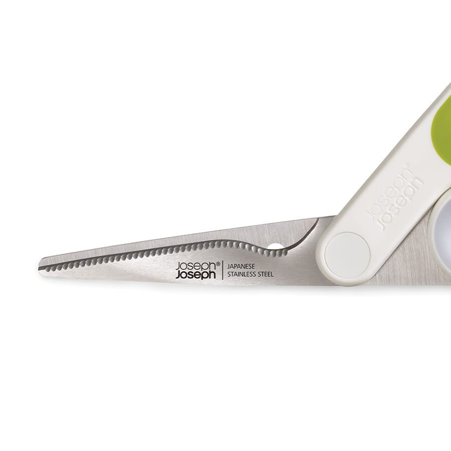 กรรไกรสำหรับตัดอาหาร Joseph Joseph รุ่น PowerGrip ใบมีดสแตนเลสญี่ปุ่น N10302 White/Green_3