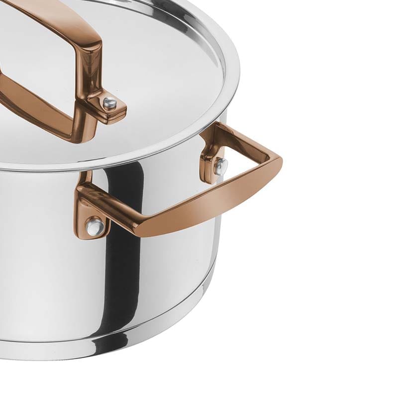 ชุดหม้อสแตนเลส ZWILLING รุ่น Bellasera กระจายความร้อนดี  5 ชิ้น สีเงิน N71170005