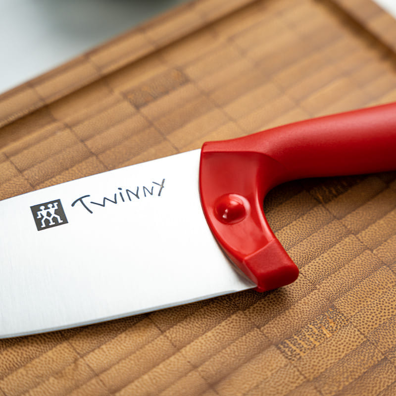 มีดสแตนเลสสตีลสำหรับเด็ก ZWILLING รุ่น TWINNY Kids   สีเงิน ด้ามสีแดง 10 cm N36550101