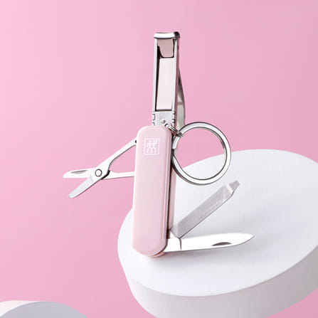 มีดพับเอนกประสงค์สเตนเลสสตีล ZWILLING สีชมพูพีช 60 มม. N42450118_4