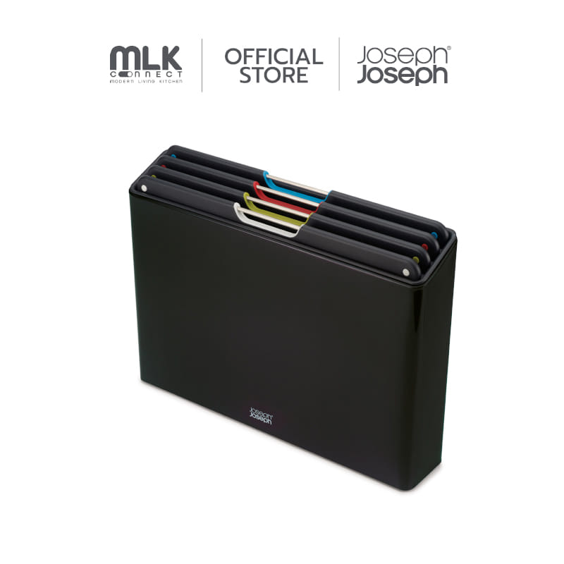 ชุดเขียง 4 ชิ้น พร้อมแท่นเก็บทำจากสแตนเลส Joseph Joseph รุ่น Folio สี Carbon Black N60171_0