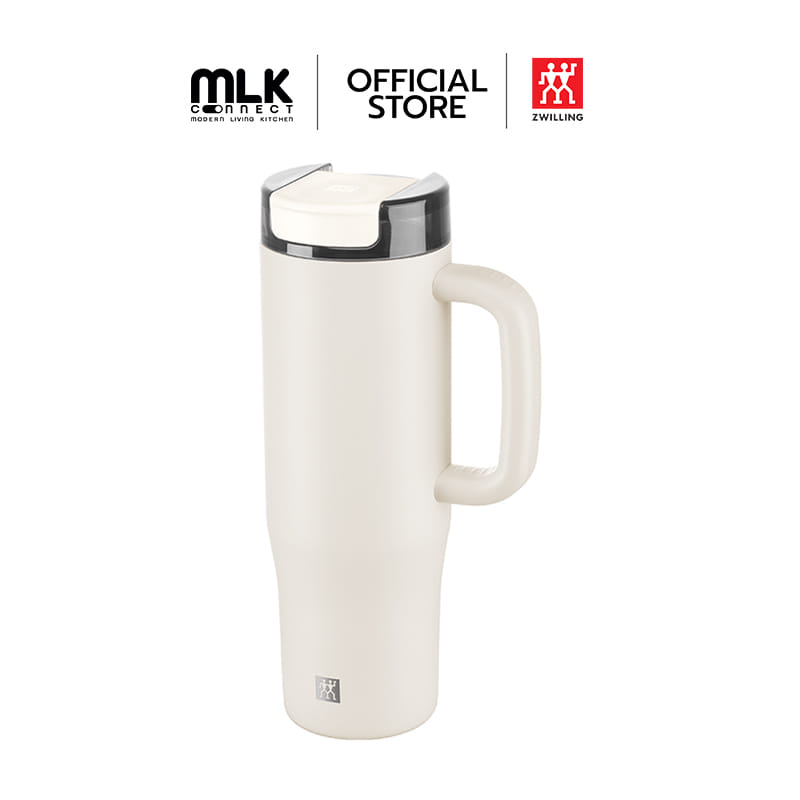 แก้วน้ำสุญญากาศ พร้อมหลอด ZWILLING THERMO PLUS 900 มล. สี CREAM N1034342N