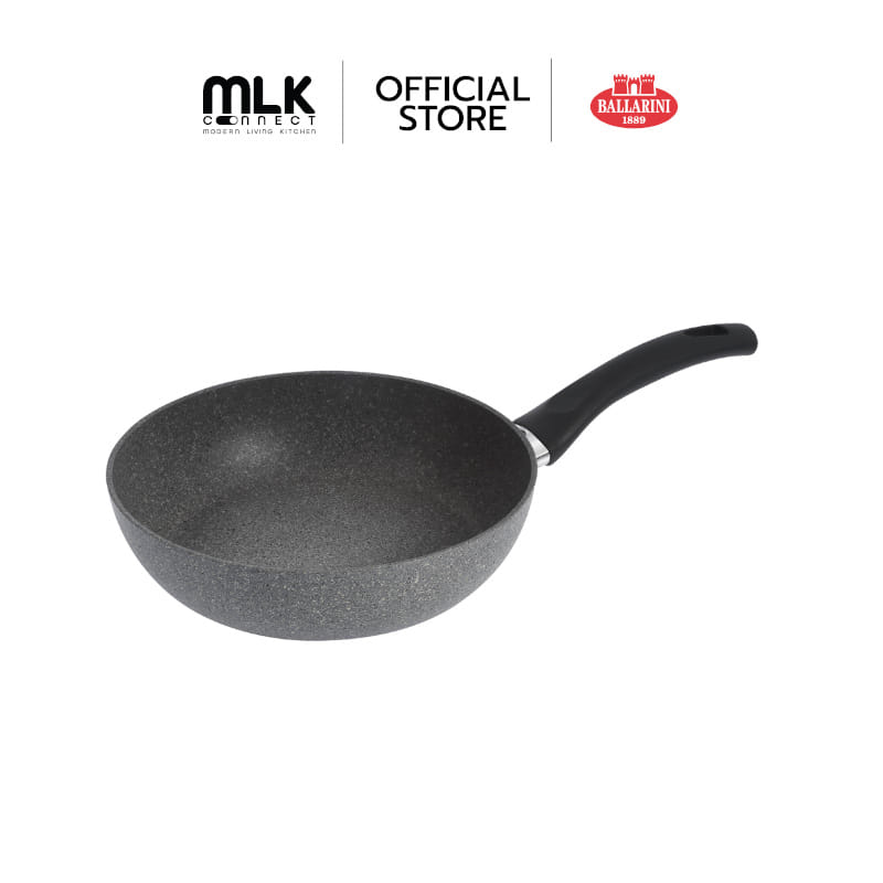กระทะทรงลึกวอค BALLARINI Non- stick อะลูมิเนี่ยม รุ่น Ferrara  28 ซม. สีเทา N75002126_0