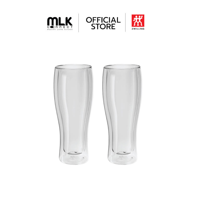แก้วเบียร์ดับเบิ้ลวอลล์ ZWILLING เซท 2 ชิ้น รุ่น Sorrento เก็บรักษาความร้อนและเย็น 414 มล. สีใสN39500214_0