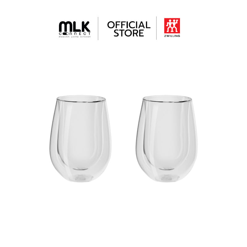 แก้วดับเบิ้ลวอลล์สำหรับไวน์ขาว ZWILLING เซท 2 ชิ้น  รุ่น Sorrento เก็บรักษาความร้อนและเย็น 296 มล. สีใส  N39500216_0