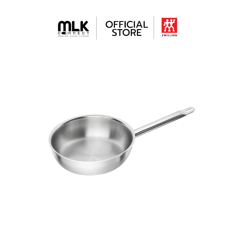 กระทะสแตนเลส ZWILLING  รุ่น Zwilling Pro กระจายความร้อนดี  สีเงิน 24 ซม. N65128240_0