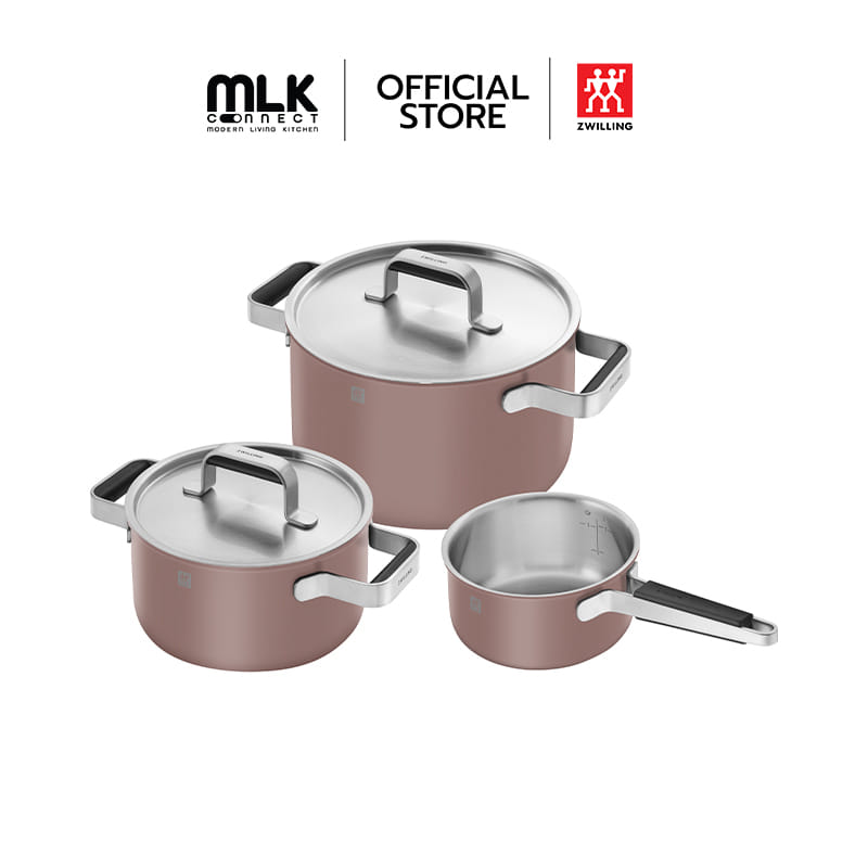 ชุดหม้อสแตนเลส ZWILLING รุ่น Pure สีชมพู N1028859_0