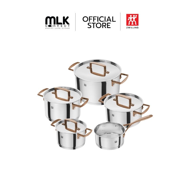 ชุดหม้อสแตนเลส ZWILLING รุ่น Bellasera กระจายความร้อนดี  5 ชิ้น สีเงิน N71170005_0