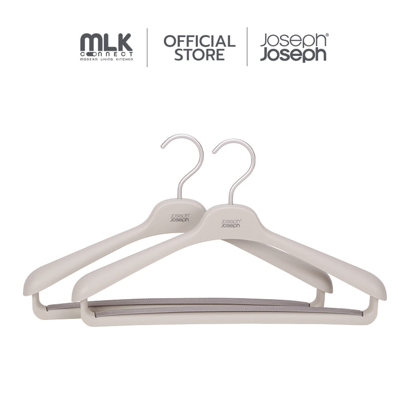 ชุดไม้แขวนเสื้อสำหรับสูทและเสื้อโค้ท 2 ชิ้น Joseph Joseph รุ่น Orderly สี Ecru N55017_0