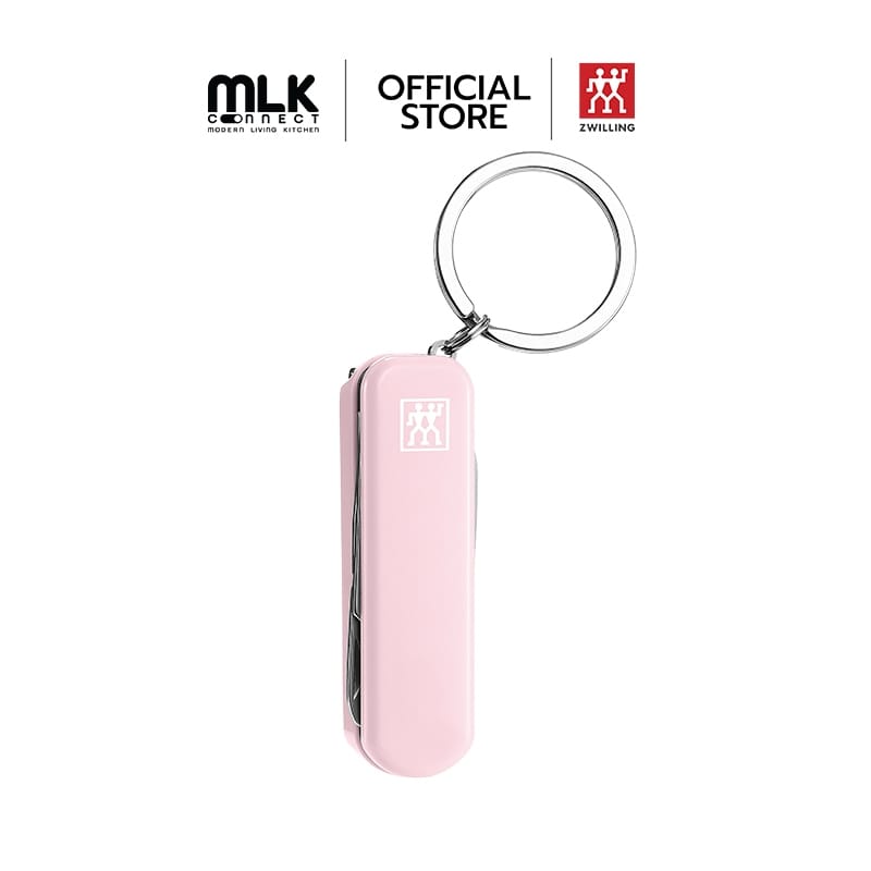 มีดพับเอนกประสงค์สเตนเลสสตีล ZWILLING สีชมพูพีช 60 มม. N42450118_0