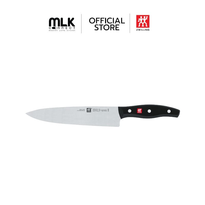 มีดเชฟสแตนเลสสตีล ZWILLING รุ่น Twin Pollux มีความคมและทนทาน 200 มม. สีเงิน ด้ามสีดำ N30721200_0