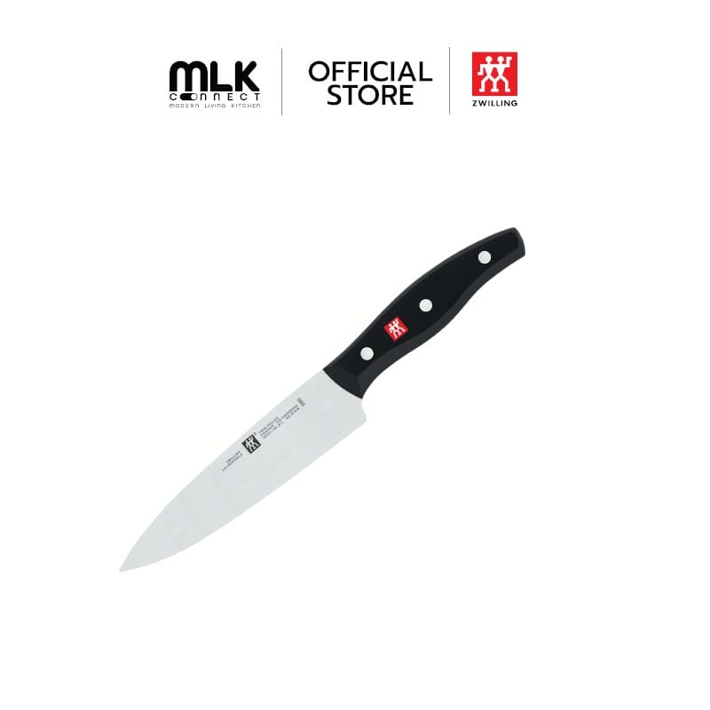 มีดเชฟสแตนเลสสตีล ZWILLING รุ่น Twin Pollux มีความคมและทนทาน 160 มม. สีเงิน ด้ามสีดำ N30721160_0