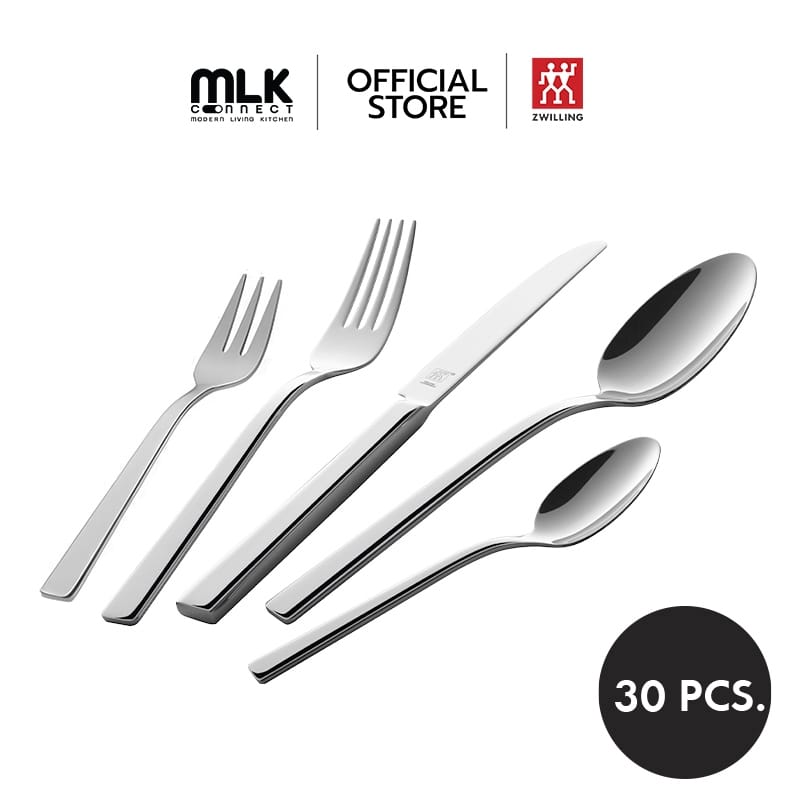 ชุดช้อนส้อมสแตนเลสสตีล 30 ชิ้น ZWILLING ทนทาน สีเงิน  N07041330_0