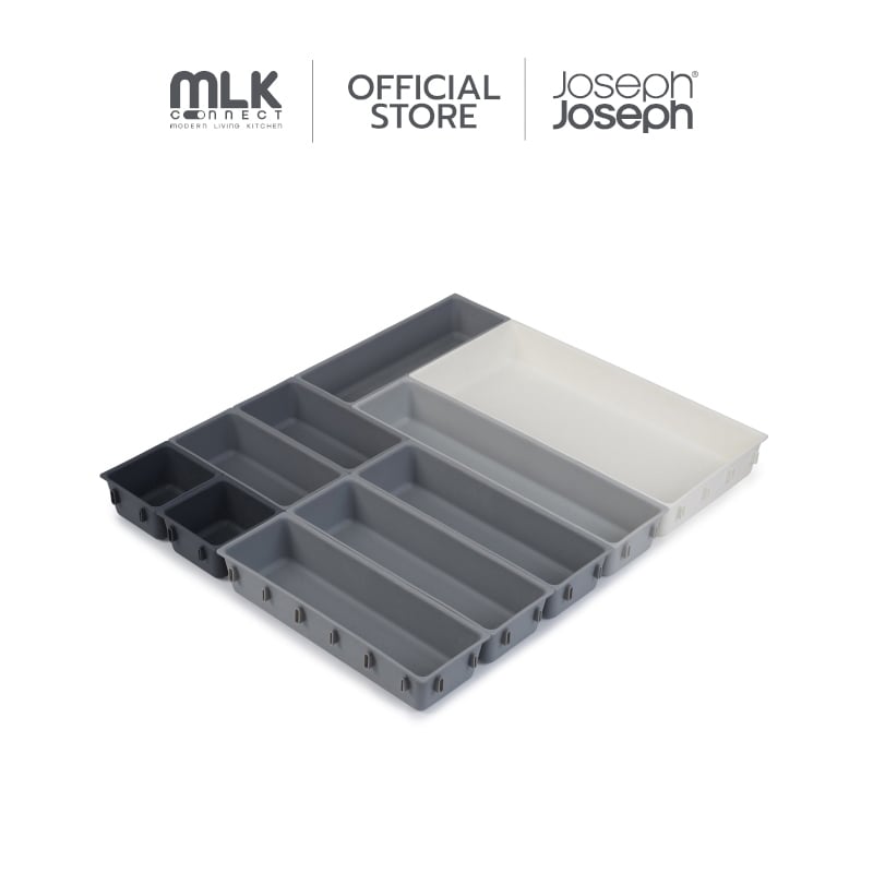 ชุดอุปกรณ์เก็บของในลิ้นชัก 10 ชิ้น Joseph Joseph สีเทา Joseph Joseph รุ่น Blox N85200_0