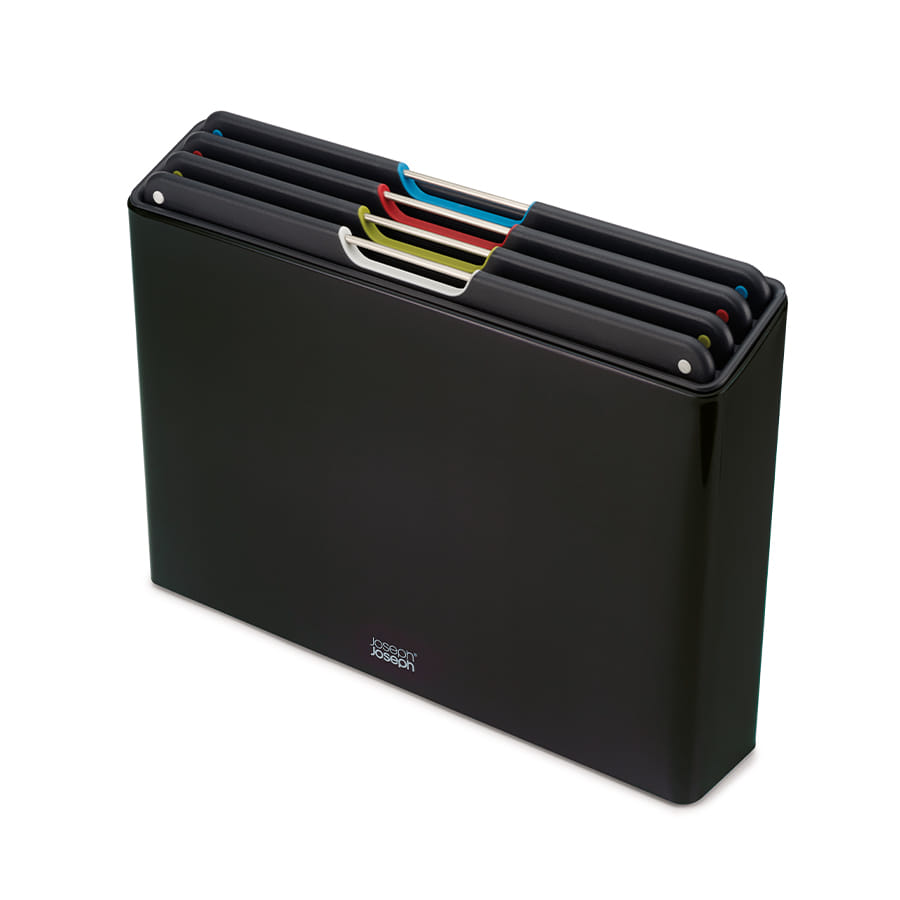 ชุดเขียง 4 ชิ้น พร้อมแท่นเก็บทำจากสแตนเลส Joseph Joseph รุ่น Folio สี Carbon Black N60171_1