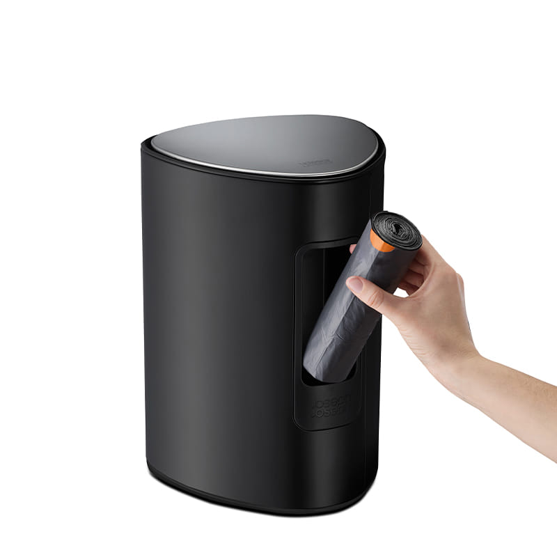 ถังขยะสแตนเลสความจุ 5 ลิตร Joseph Joseph รุ่น EasyStore สี Matt Black N70595_1