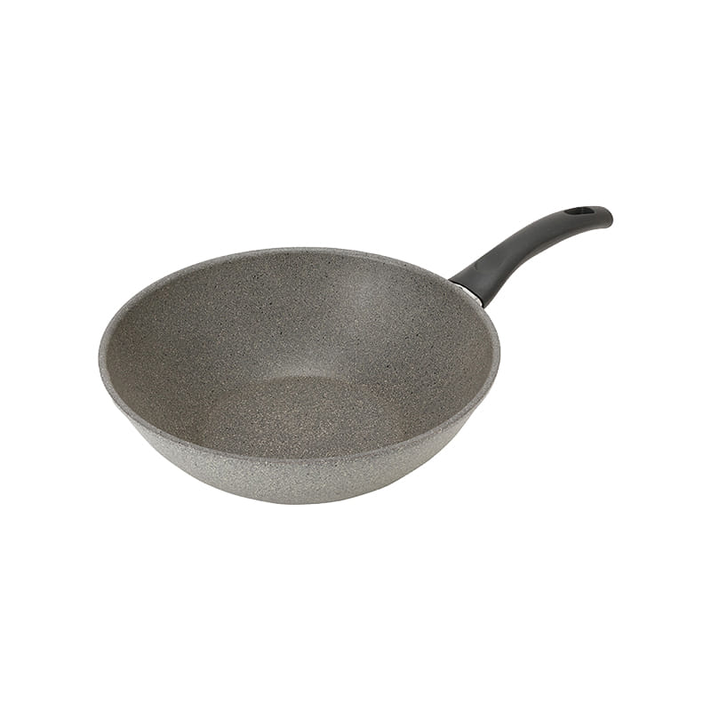 กระทะทรงลึกวอค BALLARINI Non- stick อะลูมิเนี่ยม รุ่น Ferrara  28 ซม. สีเทา N75002126_1
