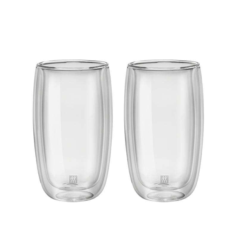 แก้วดับเบิ้ลวอลล์ ZWILLING Latte Macchiato เซท 2 ชิ้น   รุ่น Sorrento เก็บรักษาความร้อนและเย็น  350 มล. สีใส N39500078_1