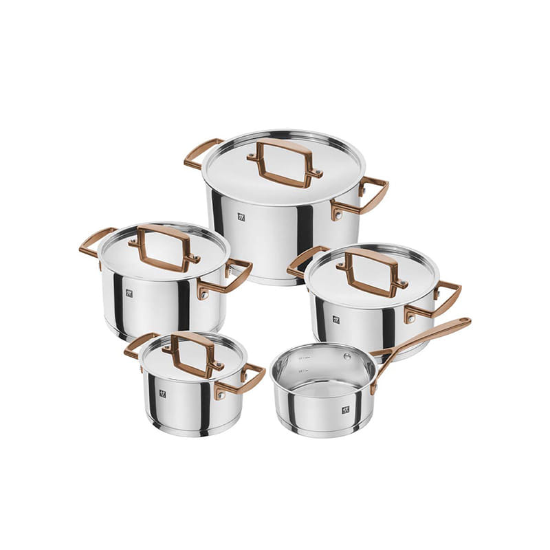 ชุดหม้อสแตนเลส ZWILLING รุ่น Bellasera กระจายความร้อนดี  5 ชิ้น สีเงิน N71170005_1
