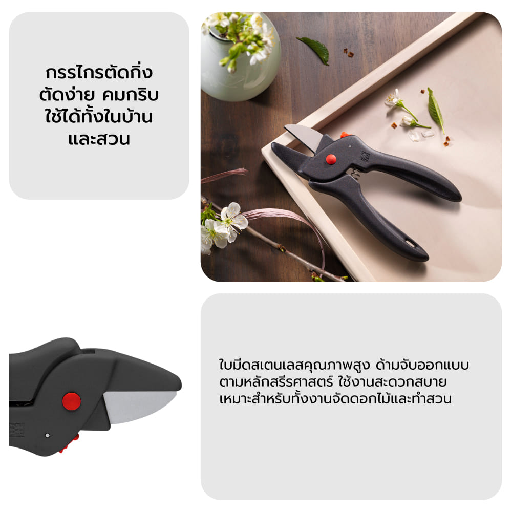 กรรไกรตัดกิ่ง ZWILLING สีเงิน N40664000_4