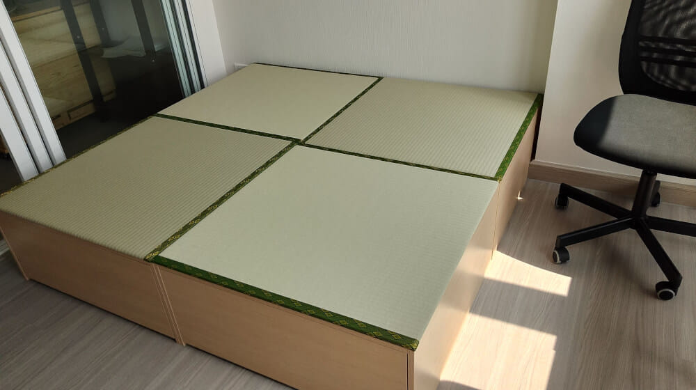 เสื่อทาทามิ MIGUSA TATAMI HIKIME LEAFGREEN WITH CLASSIC BOARDER_2