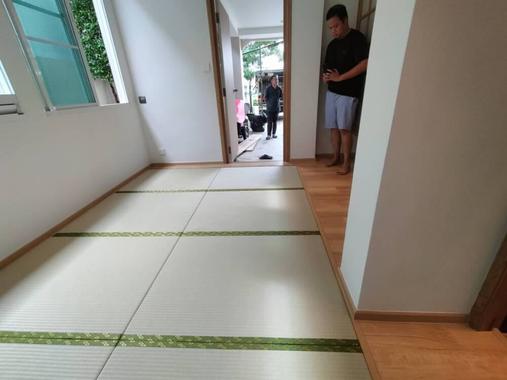 เสื่อทาทามิ MIGUSA TATAMI HIKIME LEAFGREEN WITH CLASSIC BOARDER_3