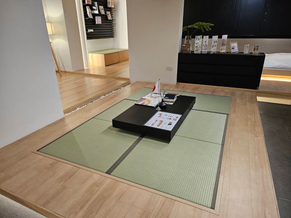 เสื่อทาทามิ MIGUSA TATAMI HIKIME GREEN WITH BOARDER LATTE BROWN_4