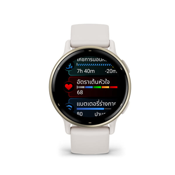 นาฬิกาสมาร์ทวอทช์ GARMIN VIVOACTIVE 5 สี IVORY CREAM GOLD