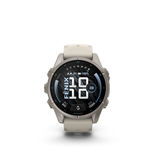 นาฬิกาสมาร์ทวอทช์ GARMIN FENIX 9 43MM BARE TITANIUM สี FOG GRAY
