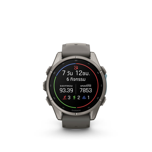 นาฬิกาสมาร์ทวอทช์ GARMIN FENIX 9 43MM BARE TITANIUM สี PEBBLE GRAY