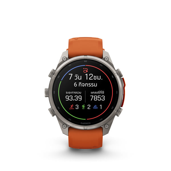 นาฬิกาสมาร์ทวอทช์ GARMIN FENIX 9 PRO 51MM AMOLED TITANIUM สี AUTUMN ORANGE SPARK ORANGE_0