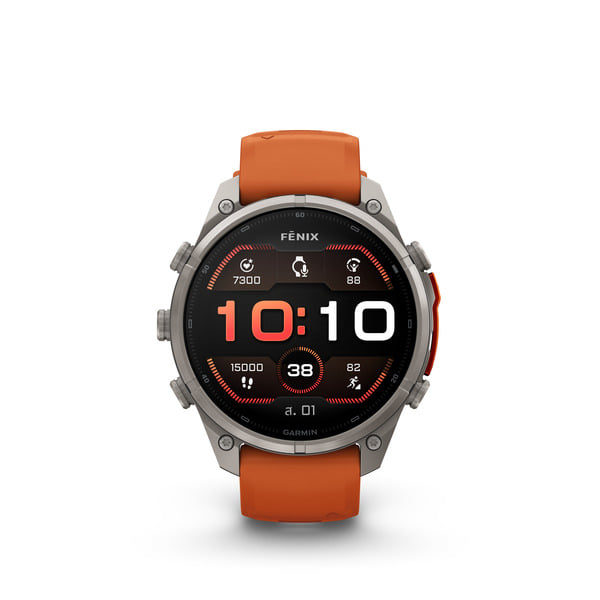 นาฬิกาสมาร์ทวอทช์ GARMIN FENIX 9 PRO 47MM AMOLED TITANIUM สี AUTUMN ORANGE SPARK ORANGE