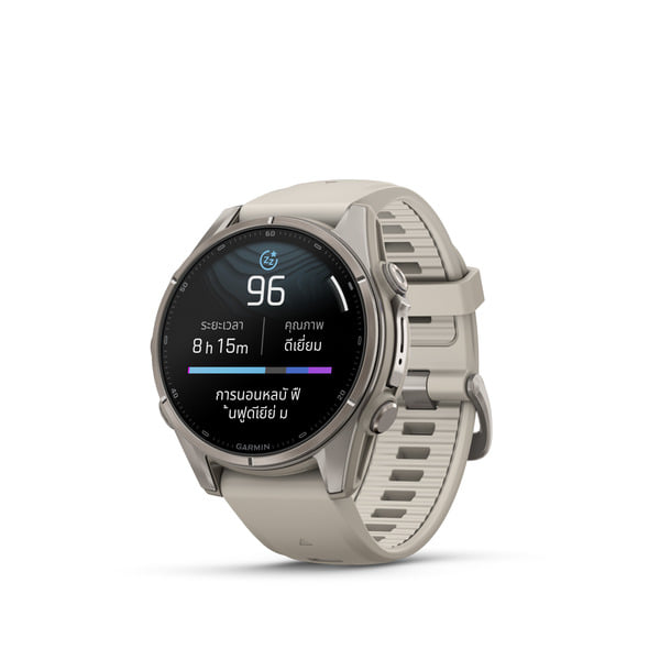นาฬิกาสมาร์ทวอทช์ GARMIN FENIX 9 43MM BARE TITANIUM สี FOG GRAY_1
