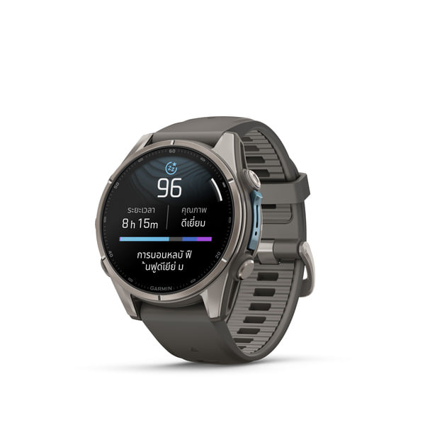 นาฬิกาสมาร์ทวอทช์ GARMIN FENIX 9 43MM BARE TITANIUM สี PEBBLE GRAY_1