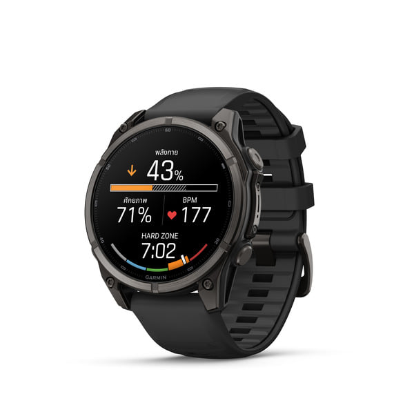 นาฬิกาสมาร์ทวอทช์ GARMIN FENIX 9 47MM CARBON GRAY DLC TITANIUM สี BLACK_1