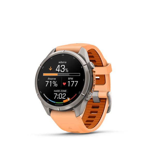 นาฬิกาสมาร์ทวอทช์ GARMIN FENIX 9 PRO 43MM AMOLED TITANIUM สี SHELL PINK AUTUMN_1