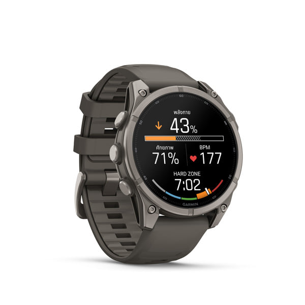 นาฬิกาสมาร์ทวอทช์ GARMIN FENIX 9 47MM BARE TITANIUM สี PEBBLE GRAY_2