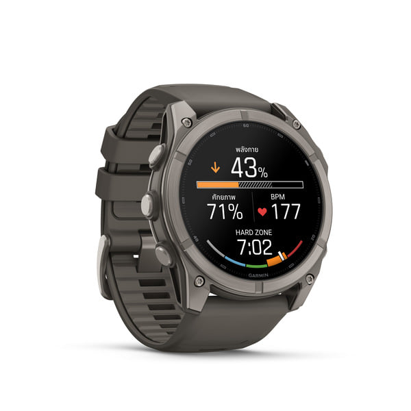 นาฬิกาสมาร์ทวอทช์ GARMIN FENIX 9 51MM BARE TITANIUM สี PEBBLE GRAY_2