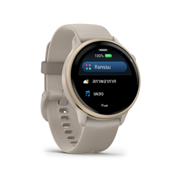 นาฬิกาสมาร์ทวอทช์ GARMIN VIVOACTIVE 6 สี FRENCH GRAY PALOMA CREAM GOLD_3