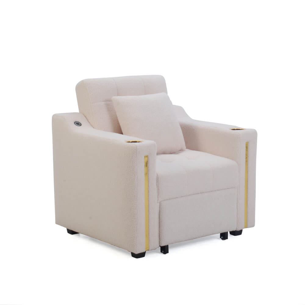 โซฟาขนแกะ PATARA รุ่น INNER สีครีม 1 ที่นั่ง