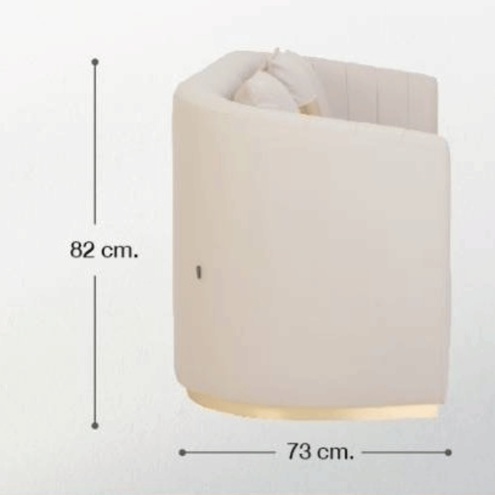 โซฟามินิมอล PATARA รุ่น CELINE LUXE  2 ที่นั่ง สีครีม