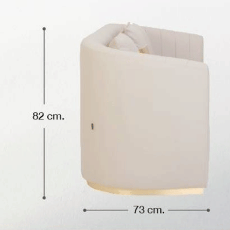โซฟามินิมอล PATARA รุ่น CELINE LUXE  1 ที่นั่ง สีครีม_4