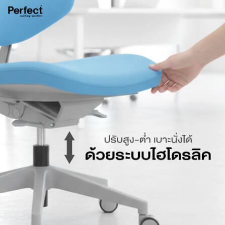 เก้าอี้ทำงาน PERFECT รุ่น RABBIT สีเทา_5