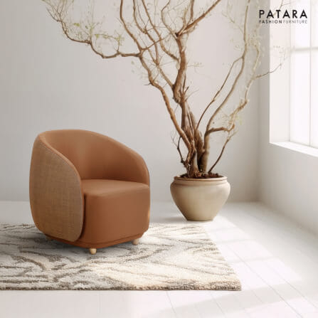 โซฟา 1 ที่นั่ง PATARA รุ่น CUPPY สีน้ำตาล_6