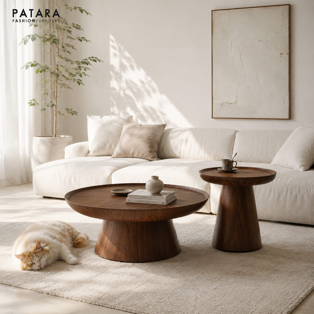 โต๊ะกลาง PATARA รุ่น SOULMATE ขนาด 85 CM._4