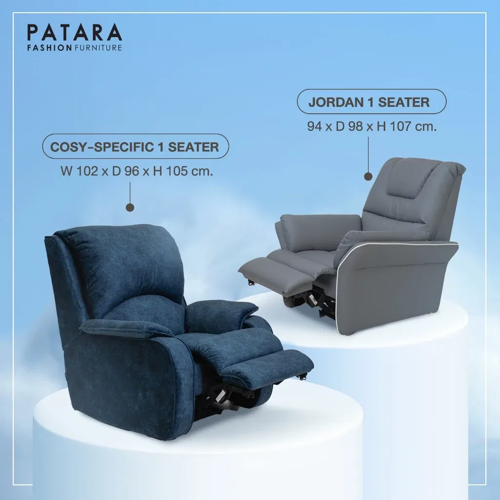 โซฟาปรับไฟฟ้า PATARA รุ่น COSY สีเทา_5